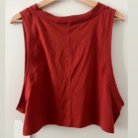 Lululemon | All Yours Crop Tank | Aztec Brick | size 14 | NWT - Picture 4 of 6